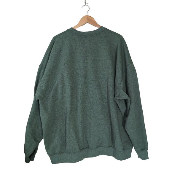 Swim Mom Sweatshirt Womens 3XL Green Fleece Lined Pullover Sweater - Picture 3 of 7